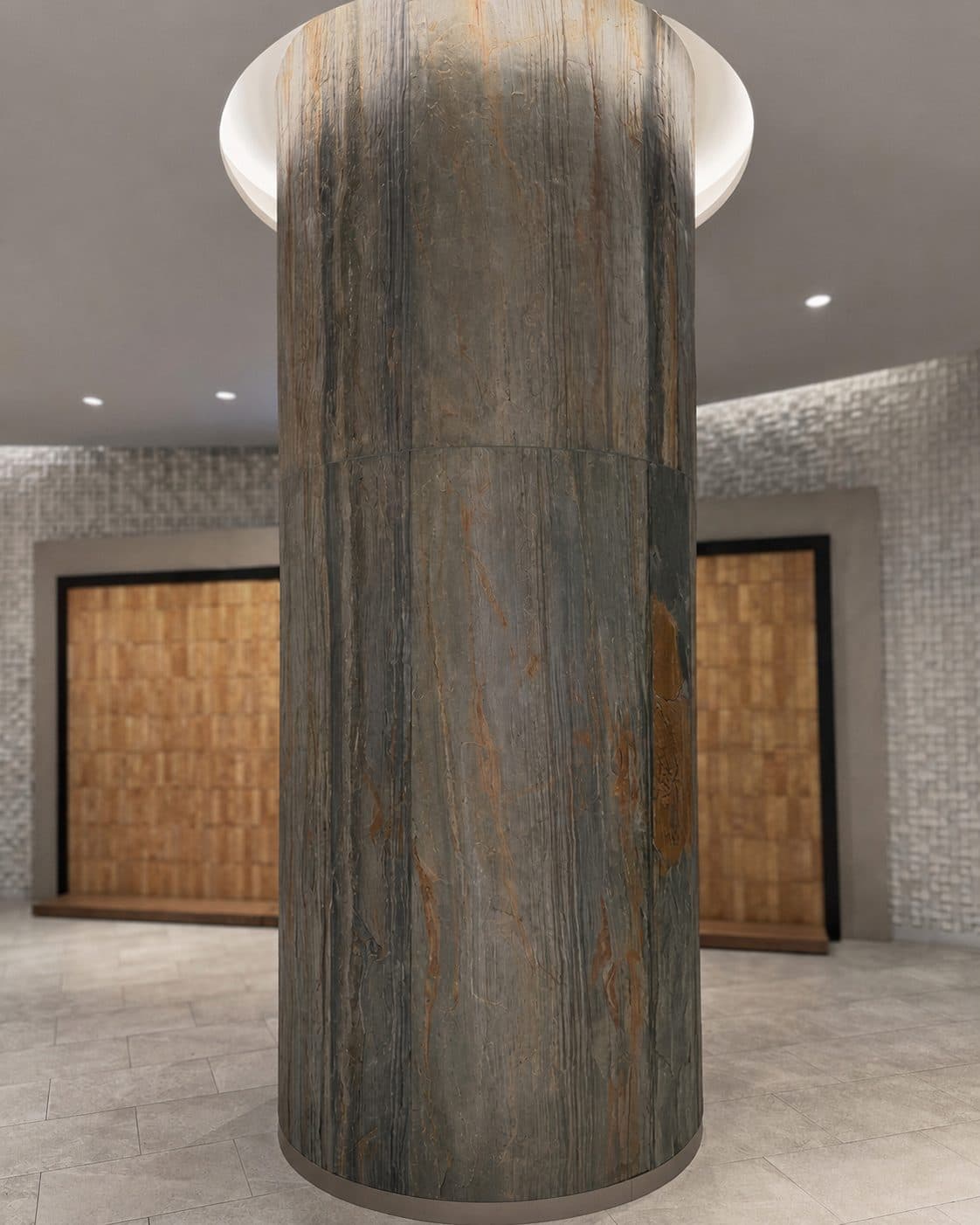 Columna en recepción
